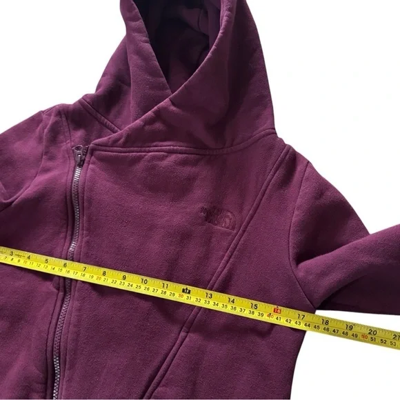 The North Face Size XS Womens Cotton Blend Asymmetric Zip Athletic Jacket - Picture 3 of 5